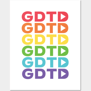 GDTD Rainbow Monogram Posters and Art